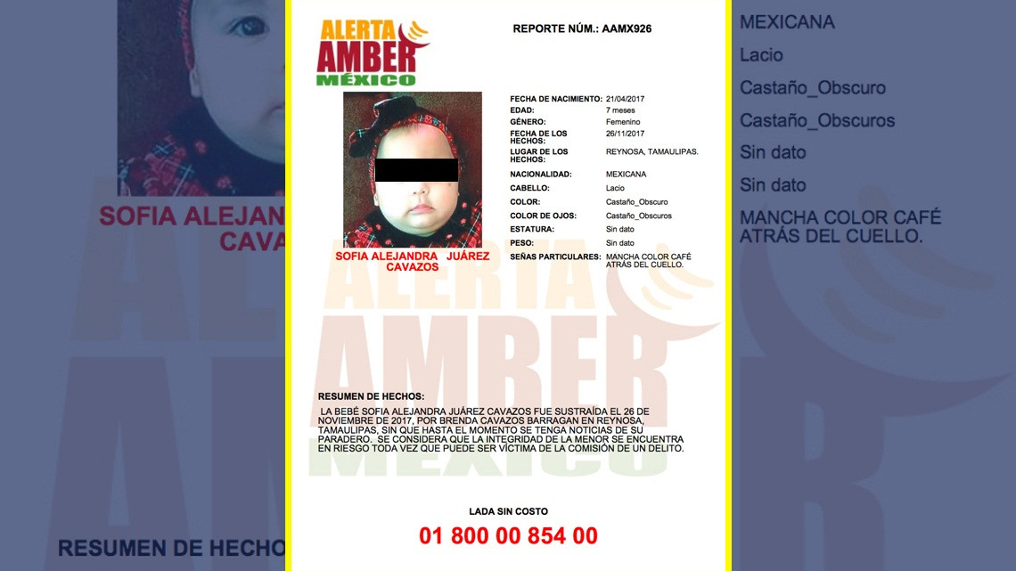 Activan alerta ÁMBAR en Reynosa