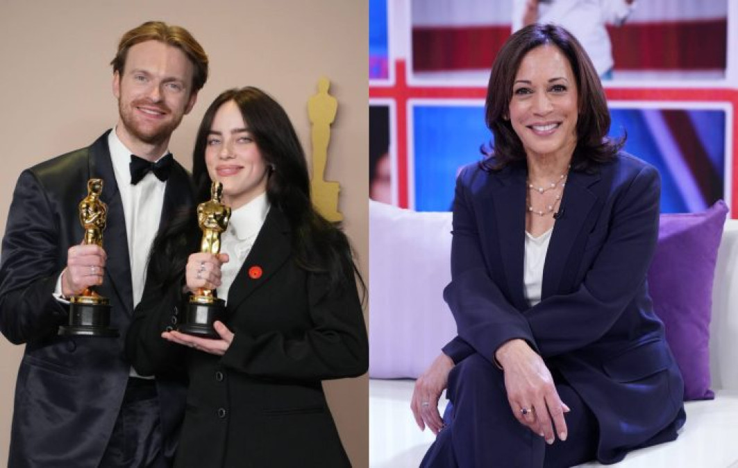Billie Eilish y su hermano Finneas confirmaron su voto a favor de Kamala Harris