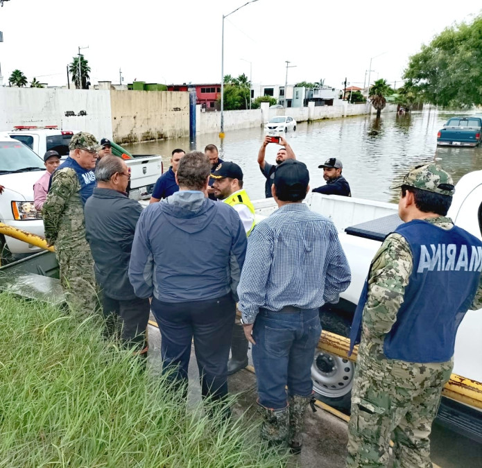 Supervisan Estado y Municipio afectaciones por Francine