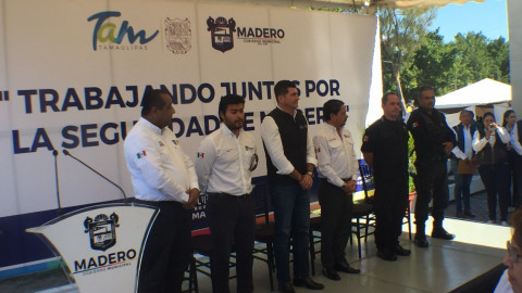Entregan Madero a Fuerza Tamaulipas dos patrullas usadas 
