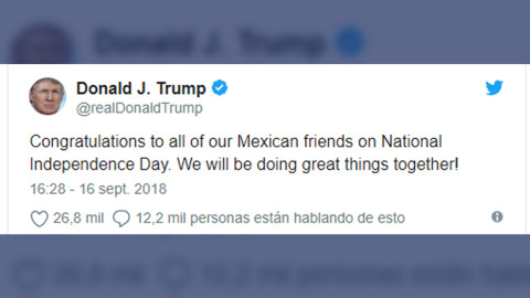 Trump felicita a México