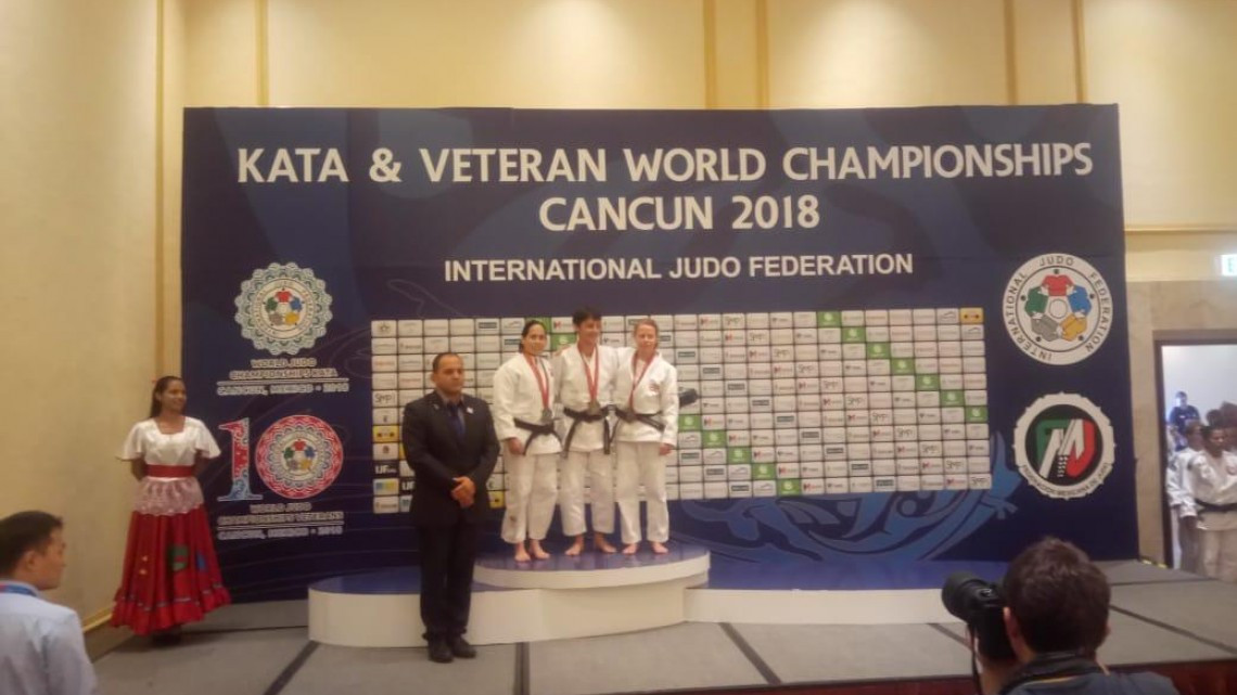 Entrenadora tamaulipeca de judo, medalla de plata en Mundial de Veteranos 2018