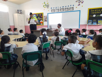 Promueve Dirección de Tránsito y Vialidad cultura vial en niñas y niños