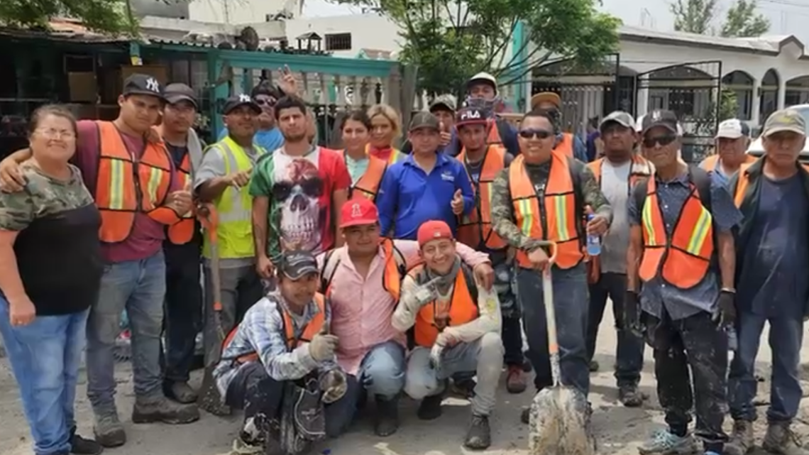 Personal de Servicios Públicos Primarios Reynosa continúan con los trabajos de limpieza en las colonias afectadas 