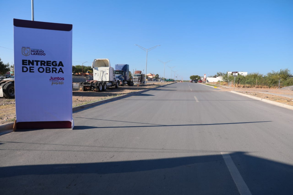 Entregan Alcaldesa Carmen Lilia Canturosas más de 49 mdp en obra pública al poniente de Nuevo Laredo