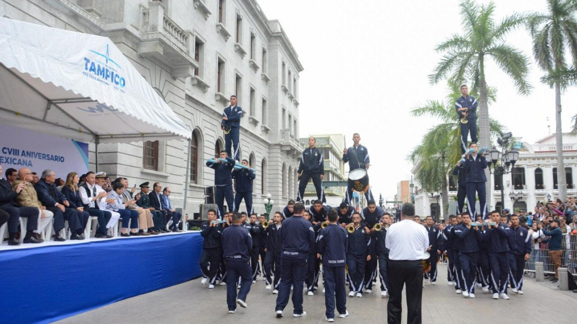 Celebran en Tampico el 108 Aniversario de la Revolución Mexicana