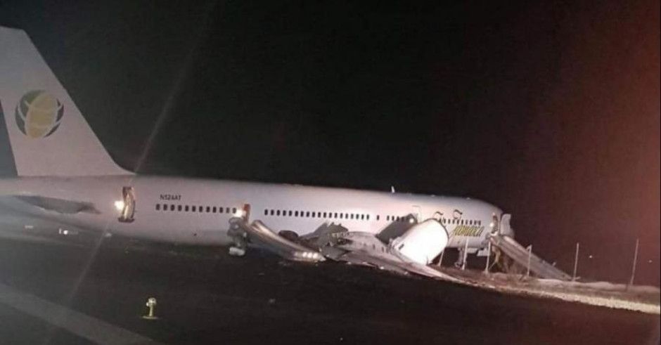 Aterrizaje forzoso en el aeropuerto de Guyana deja seis heridos