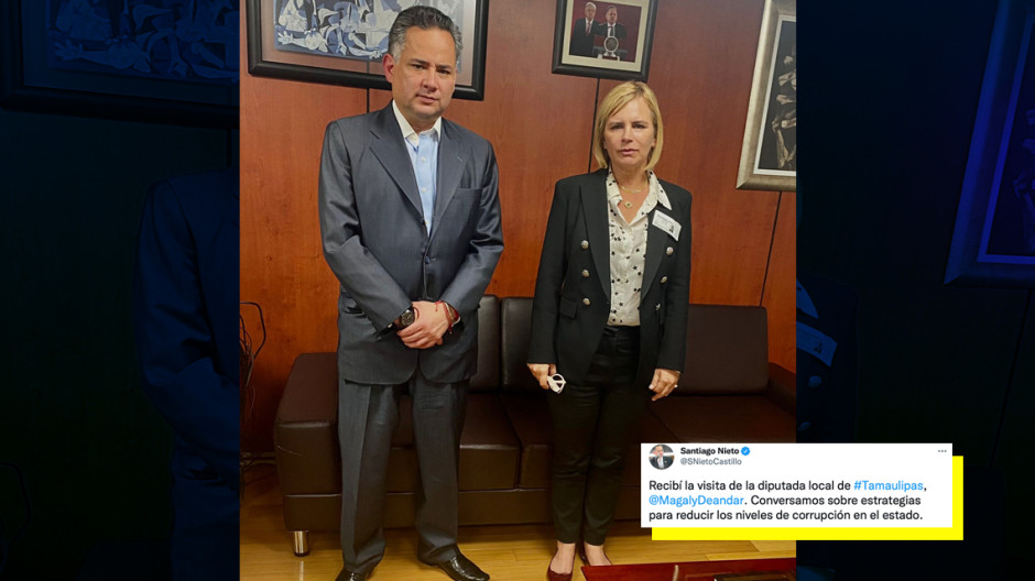 Magaly Deandar se reúne con Santiago Nieto, titular de la UIF