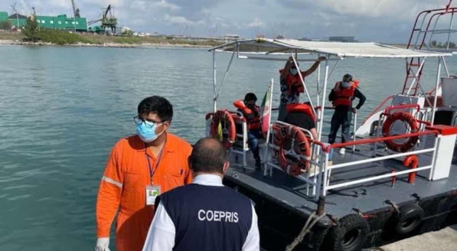 Llega al Puerto de Altamira, buque con enfermos de Covid-19