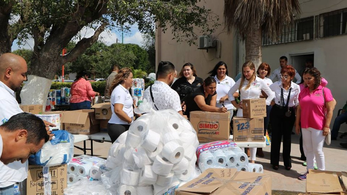 Centro de acopio en DIF Río Bravo comienza a recibir aportaciones