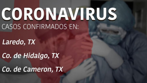 Casos de COVID-19 en Condado Hidalgo, Cameron y la cd de Laredo, Tx 1 